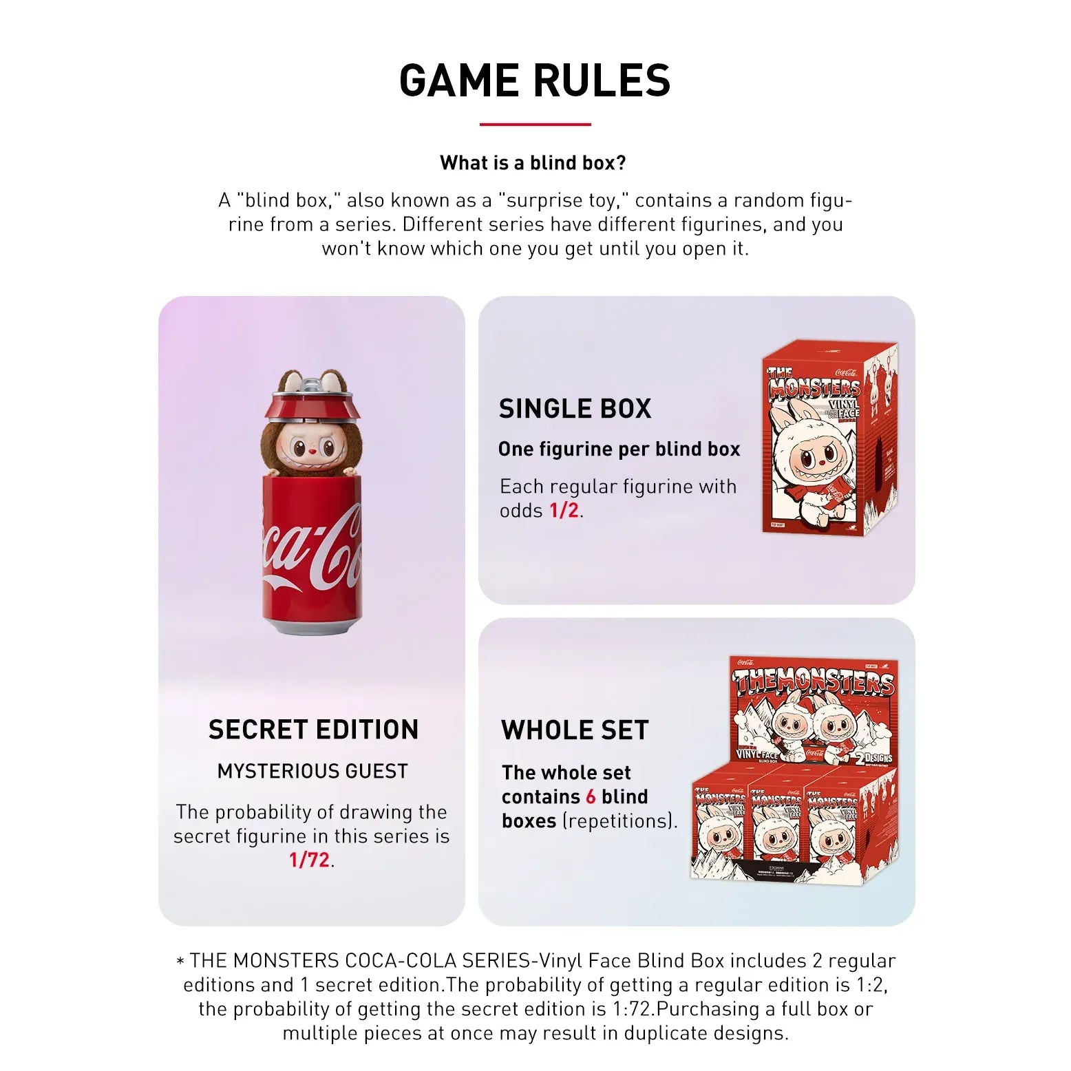 Labubu - THE MONSTERS COCA-COLA SERIES-Vinyl Face Blind Box