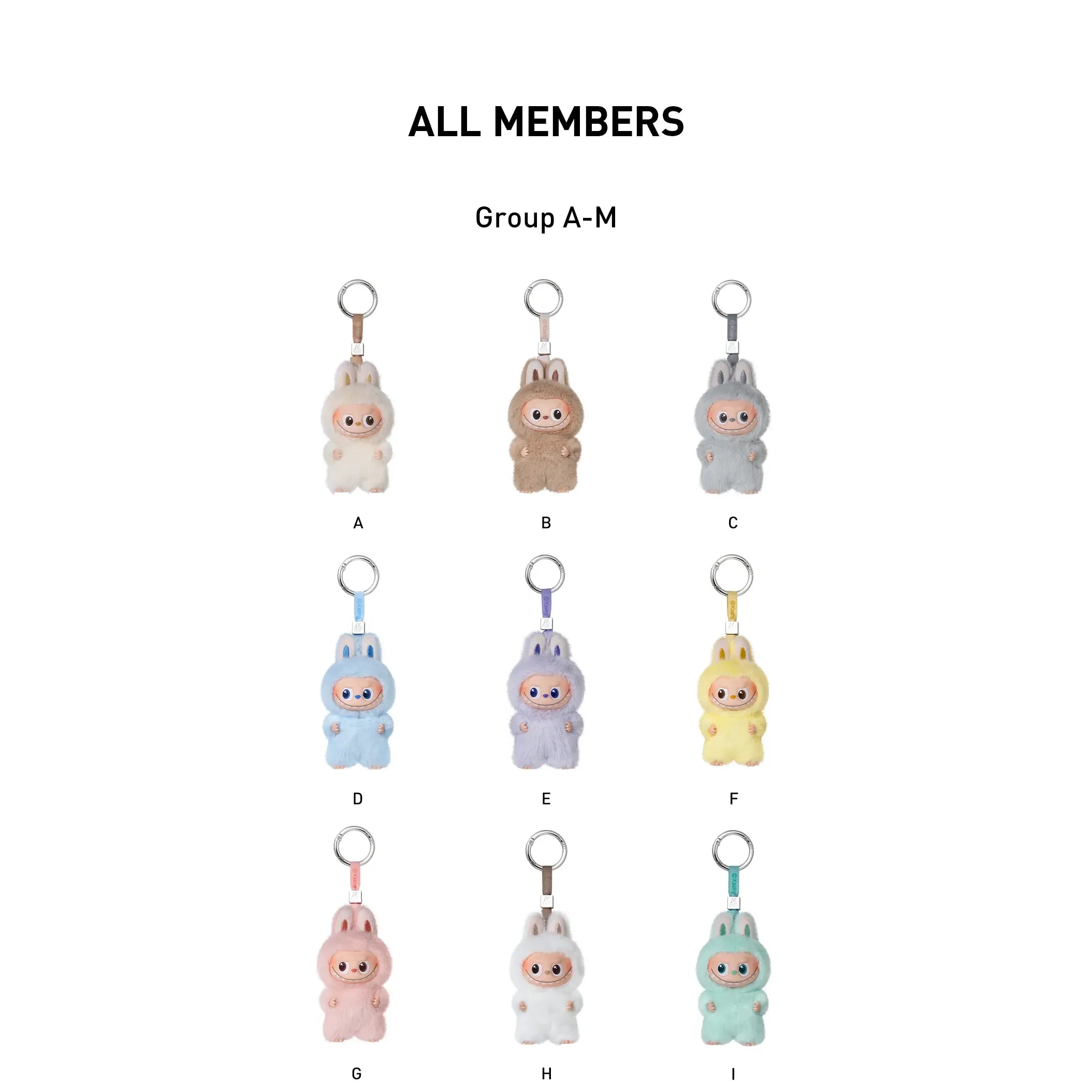 LABUBU - THE MONSTERS PIN FOR LOVE SERIES-Vinyl Plush Pendant Blind Box (A-M)