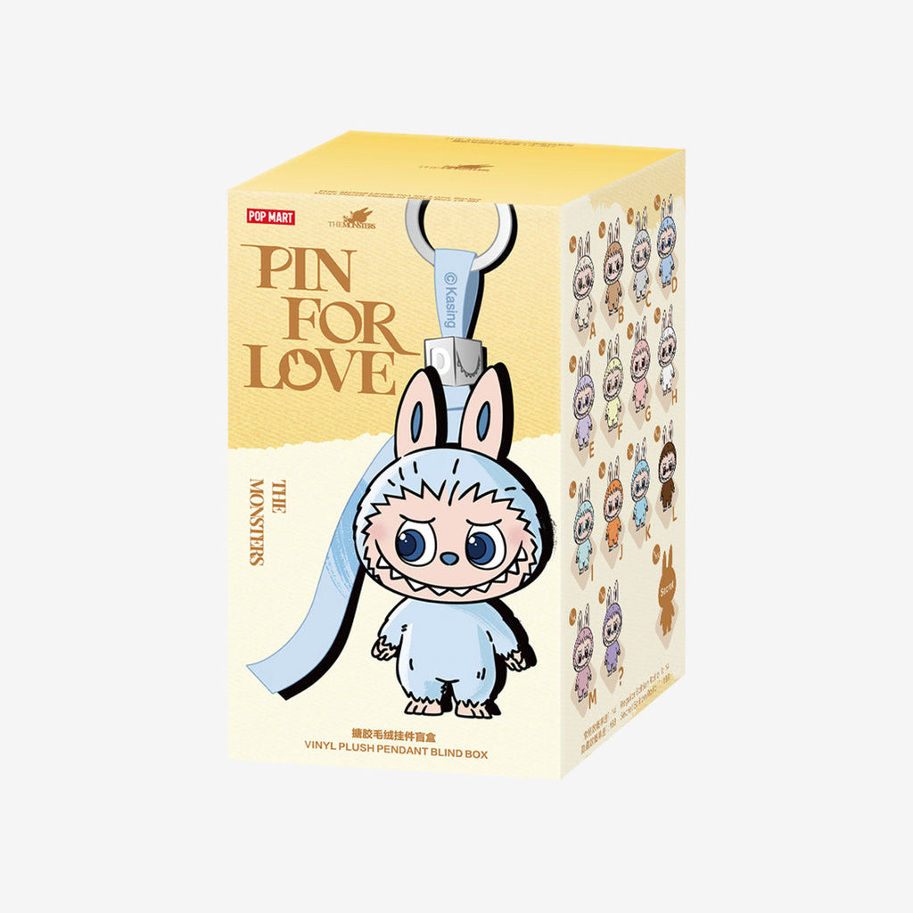 LABUBU - THE MONSTERS PIN FOR LOVE SERIES-Vinyl Plush Pendant Blind Box (A-M)