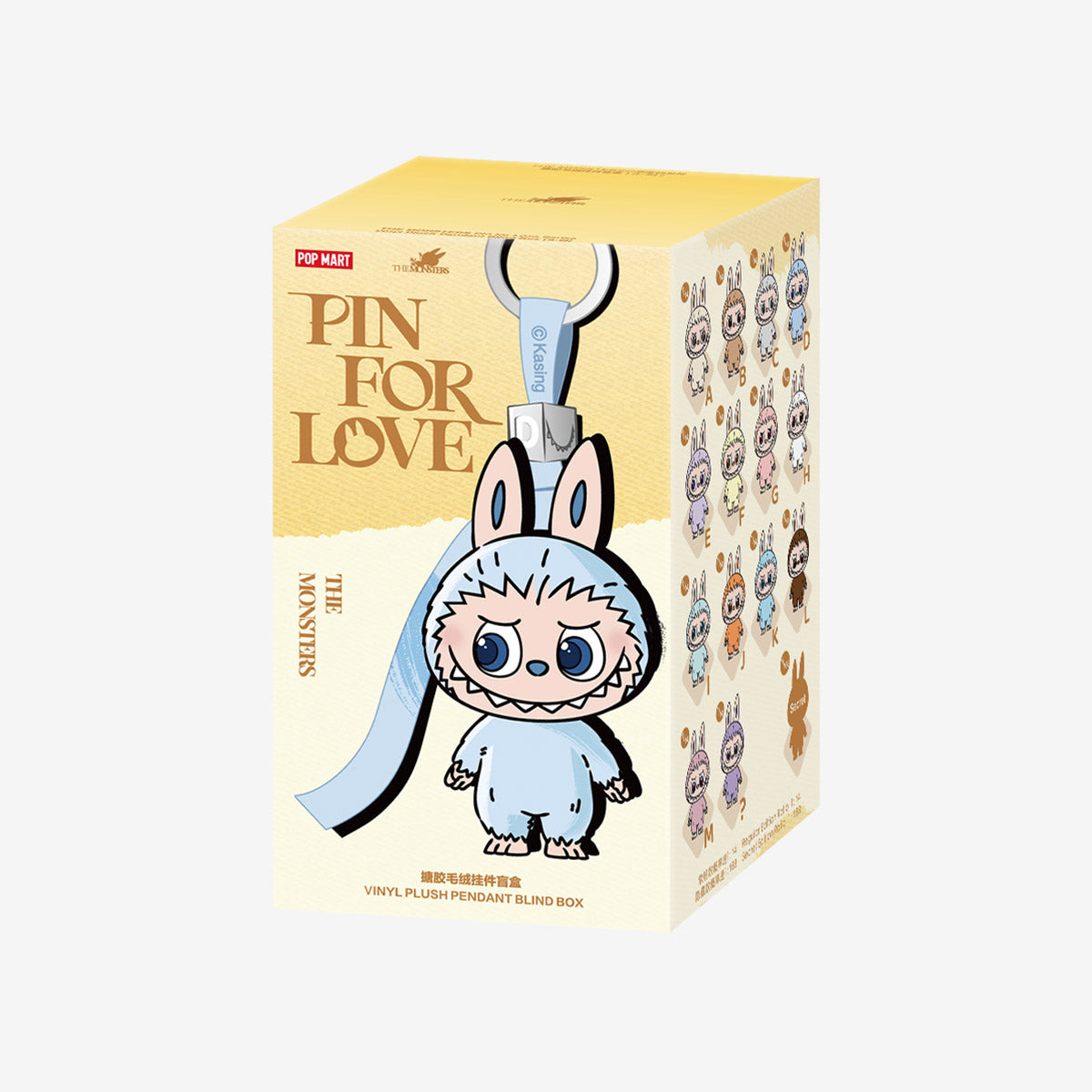 LABUBU - THE MONSTERS PIN FOR LOVE SERIES-Vinyl Plush Pendant Blind Box (A-M)