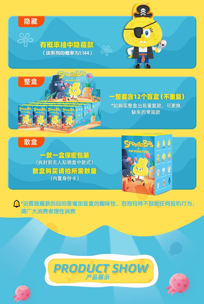 Labubu - The Monsters x SpongeBob SquarePants Series